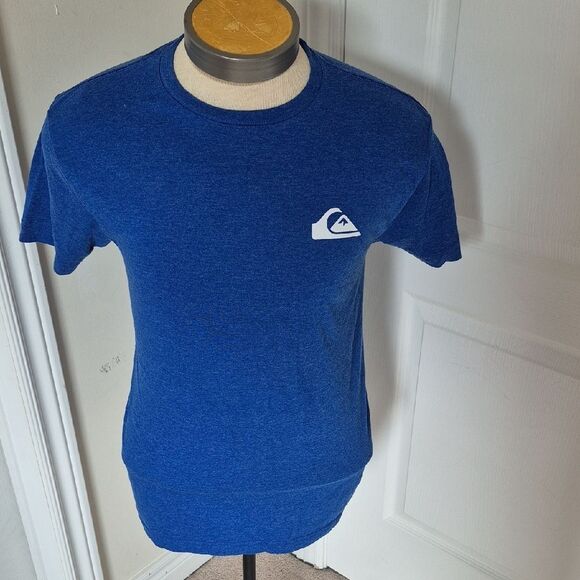 Quiksilver Men's Heathered Blue Tee - Picture 5 of 16